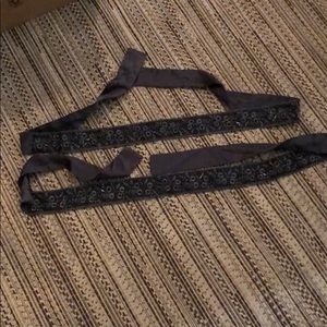 Two ribbon belts with sparkly beads!